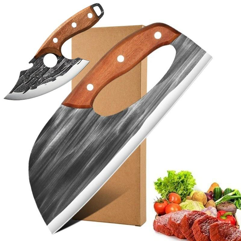 🔥 50% OFF Father’s Day Gift 🎁 | Hand-Forged Kitchen Slicing Cleaver 🍖