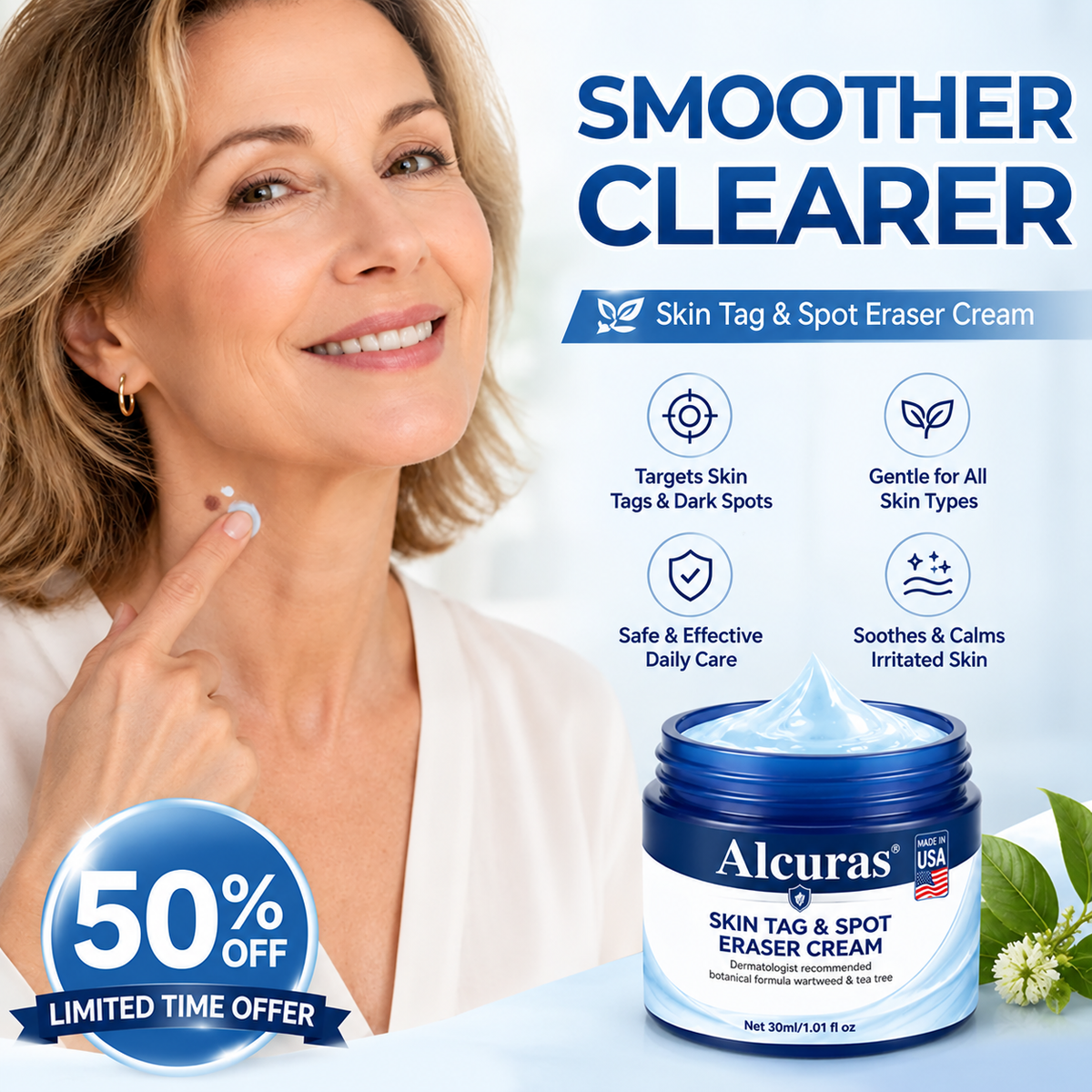 Alcuras® 7-Day Skin Tag & Spot Eraser Cream