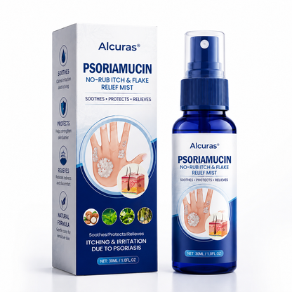Alcuras® PsoriaMucin No-Rub Itch & Flake Relief Mist