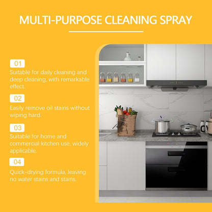 Heavy Duty Degreaser Cleaner Spray for Kitchen, Household, Oven, Stove, Range Hood,Household kitchen cleaners
