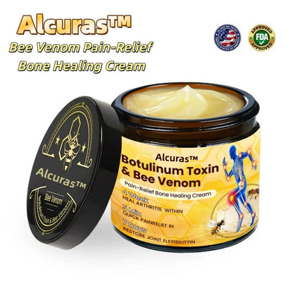 🔥Alcuras™ Botulinum Toxin & Bee Venom Pain-Relief Bone Healing Cream🐝💎