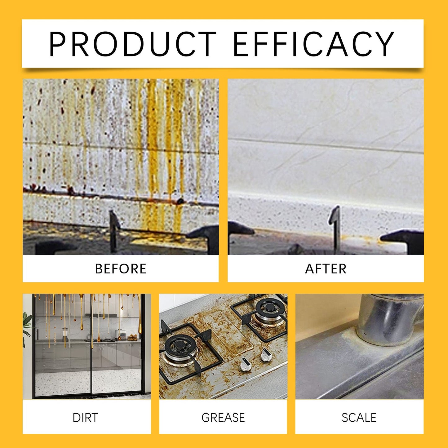 Heavy Duty Degreaser Cleaner Spray for Kitchen, Household, Oven, Stove, Range Hood,Household kitchen cleaners