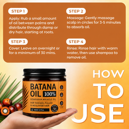 🌱 Batana Oil for Hair Growth,Raw Organic Batana Mask from Honduras