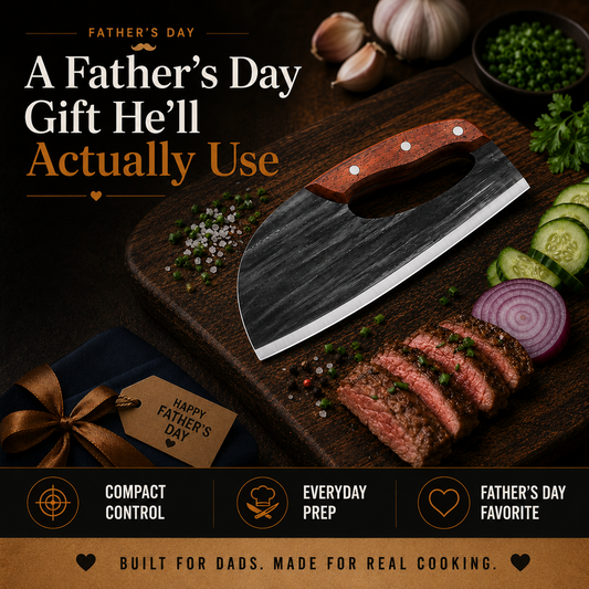 🔥 50% OFF Father’s Day Gift 🎁 | Hand-Forged Kitchen Slicing Cleaver 🍖