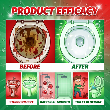 Alcuras🔥Bathroom Cleaner for Tough Toilet & Sink Stains