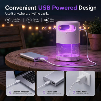 Ultra-Quiet Bionic UV Suction Mosquito Trap