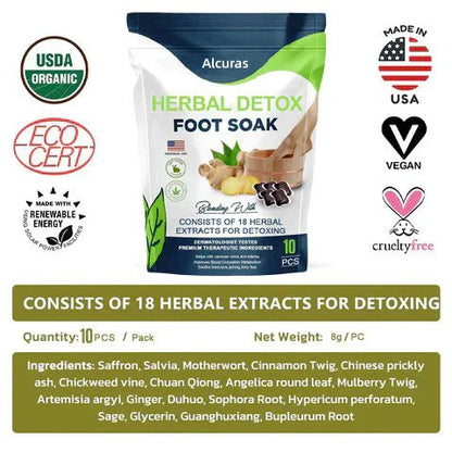 Alcuras™ PRO Herbal Detox Foot Soak Beads