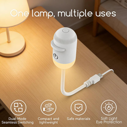 2-in-1 Galaxy Star Projector USB Night Light for Indoor Decor