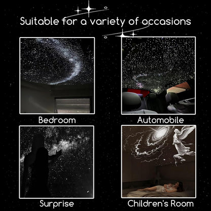 2-in-1 Galaxy Star Projector USB Night Light for Indoor Decor