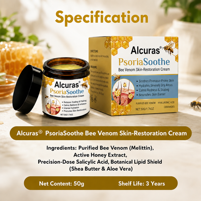 Alcuras® PsoriaSoothe Bee Venom Skin-Restoration Cream