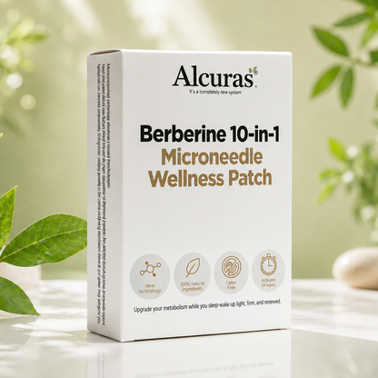 Alcuras® Berberine 10-in-1 Nano Microneedle Patch | ✅ Science-Backed Formula | 10-in-1 Advanced Blend | Visible Results in 7 Days 🏅