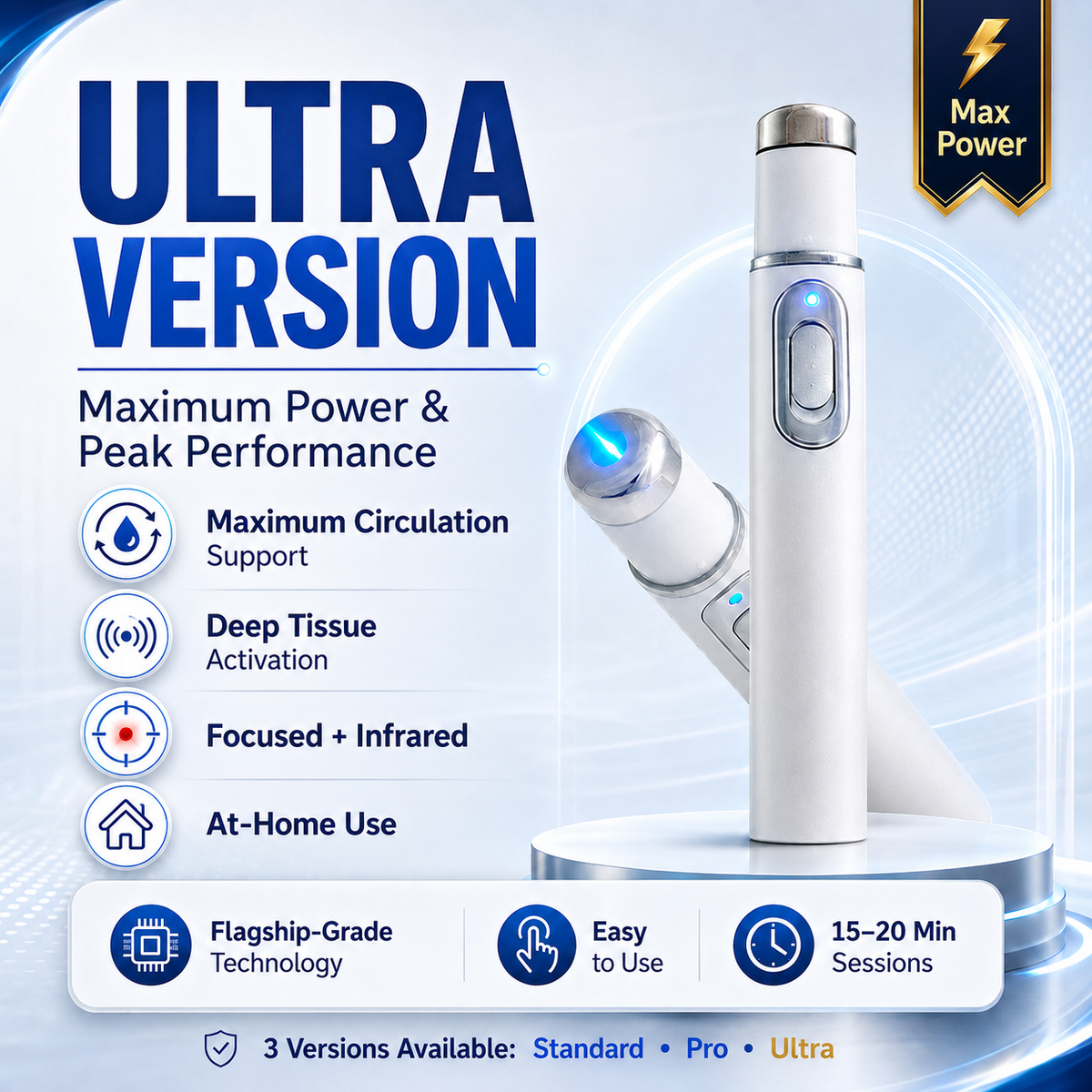 💥Mresio® Ultrasonic Shock Wave Therapy Massager——Restore Circulation. 🔥Relieve Deep Pain. Rebuild Male Confidence.