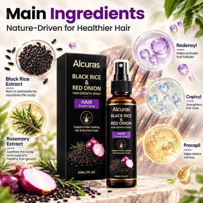 Alcuras® BlackRice HairAge Renewal Serum