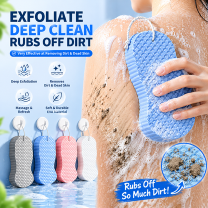 Magic Exfoliating Bath Spongeonge,3D Super Soft Exfoliating Bath Sponge, Skin Friendly and Reusable for Adults Children and Pregnant Women