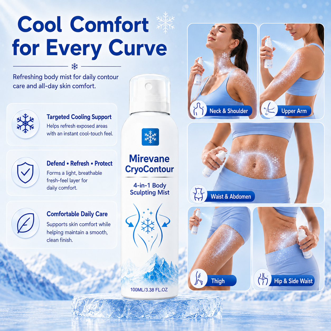Alcuras® CryoContour 4-in-1 Body Sculpting Mist