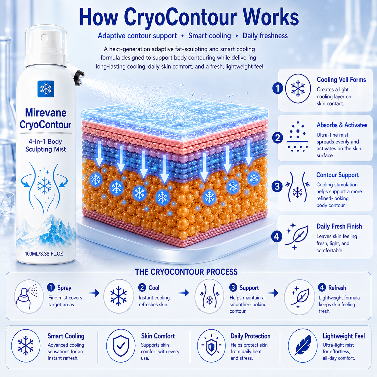 Alcuras® CryoContour 4-in-1 Body Sculpting Mist
