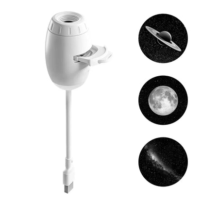 2-in-1 Galaxy Star Projector USB Night Light for Indoor Decor
