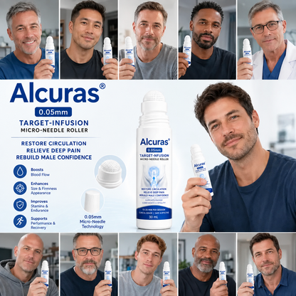 Alcuras™ 0.05mm Target-Infusion Micro-Needle Roller — Restores Tissue Health, Enhances Rigidity & Stamina, Relieves Muscle & Joint Discomfort