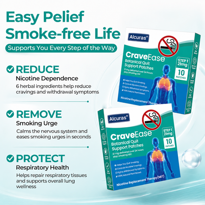 Alcuras® CraveEase Botanical Quit Support Patches