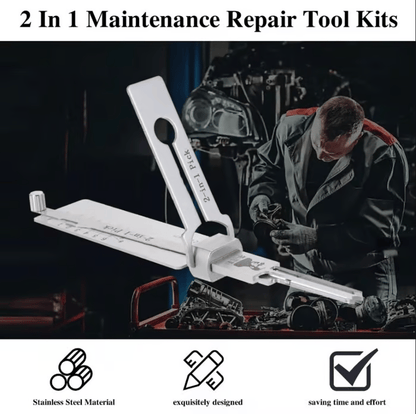 🔥 ⚒️Stainless Steel Master Key Decoder(Only applicable to Flat Key Lock)