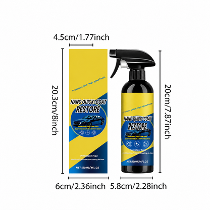 Automotive Nano Coating Repair Agent - With Dust and Water Repellent Properties - Long-lasting and Durable with Gloss, Suitable for Continuous Use