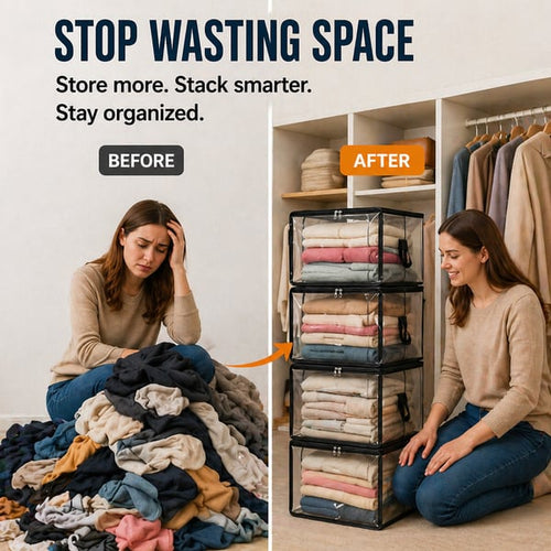 Buy 1 Get 1 Free📢Large Heavy-Duty Thick Plastic Clear Storage Bag for Clothes, Moving & Storage