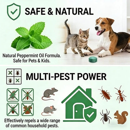 Natural Peppermint Rodent Repellent Balls (12 Pack) 🚫Keep Rats, Mice & Pests Away Safely