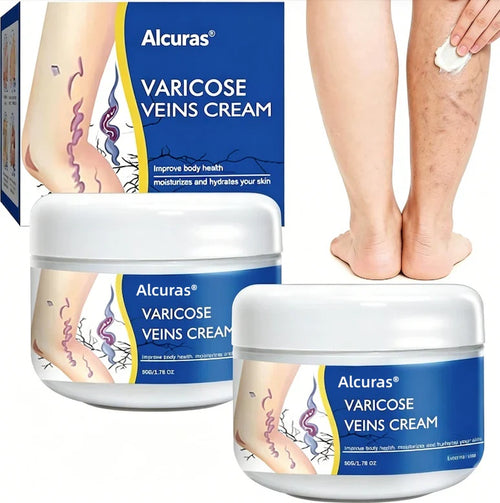 🎉Buy One Get One Free🎁 -Alcuras® Fast‑Absorbing Varicose Veins Care Cream For Smooth, Light, Confident Legs🦵