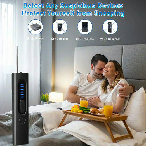 🥳2026 HOT SALE🥳💞50K+ SOLD!🚗🏨 50% OFF! Anti-Spy Detector – 5 detection modes, 6‑level sensitivity. Finds hidden cameras, listening devices & GPS trackers. Stay safe in hotels, cars, fitting rooms! 🌟💪