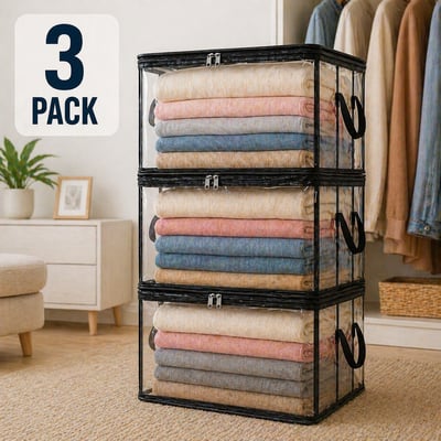 Buy 1 Get 1 Free📢Large Heavy-Duty Thick Plastic Clear Storage Bag for Clothes, Moving & Storage