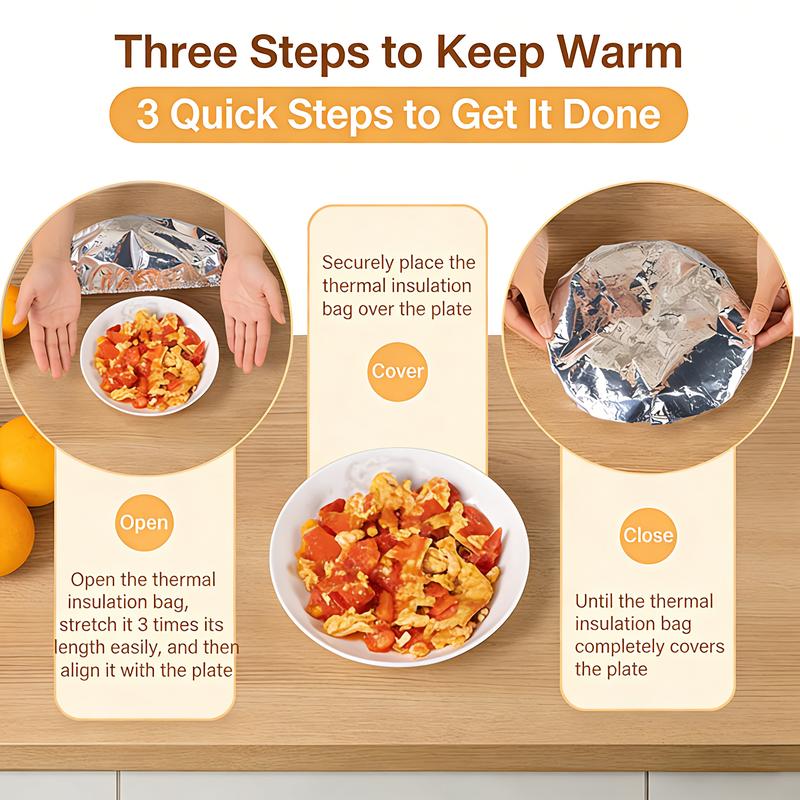 🔥Reusable Aluminum Foil Food Covers
