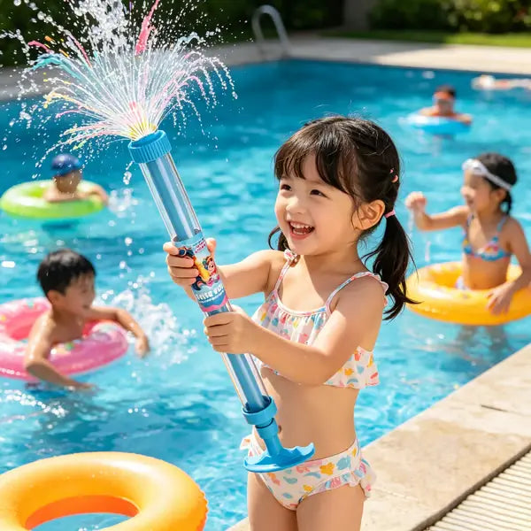 Glowing Rainbow Water Blaster | Summer Fun That Pops Like Magic! 🌈