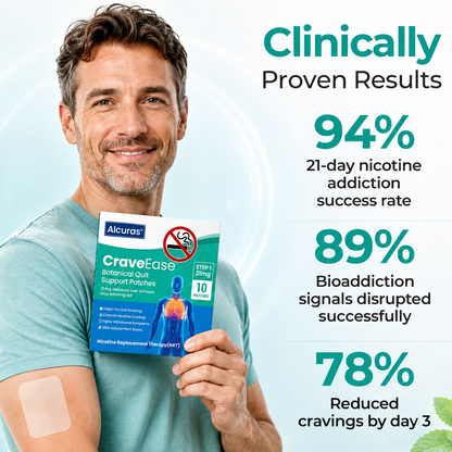 Alcuras® CraveEase Botanical Quit Support Patches