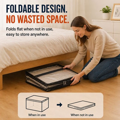 Buy 1 Get 1 Free📢Large Heavy-Duty Thick Plastic Clear Storage Bag for Clothes, Moving & Storage