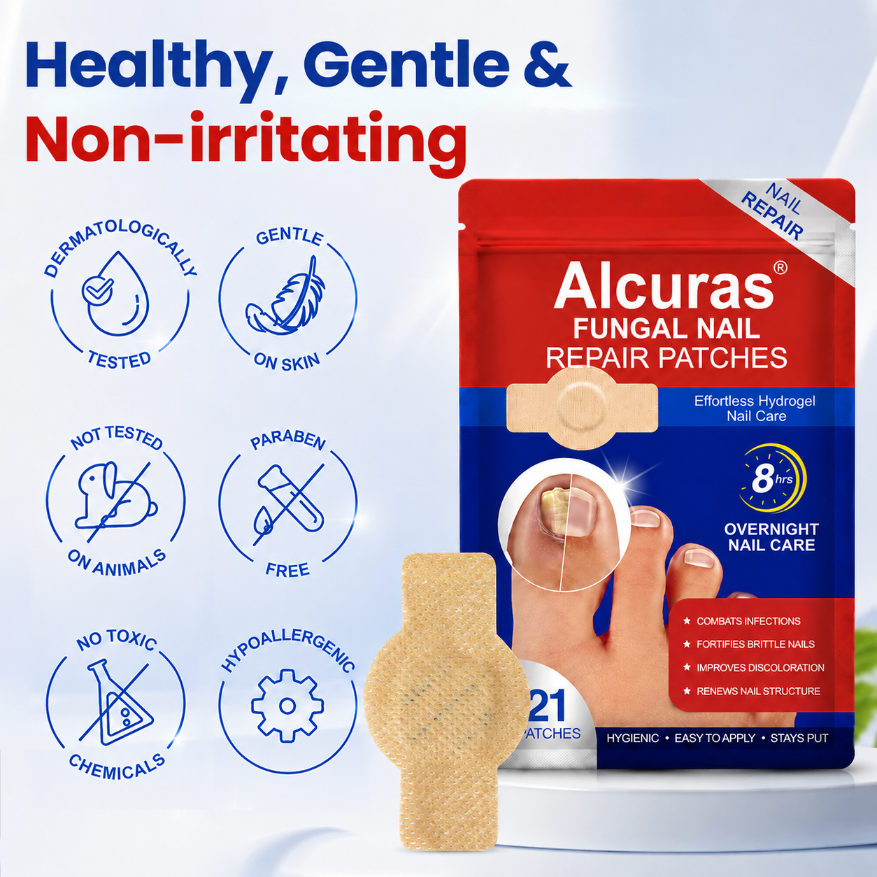 Alcuras® Fungal Nail Repair Patches