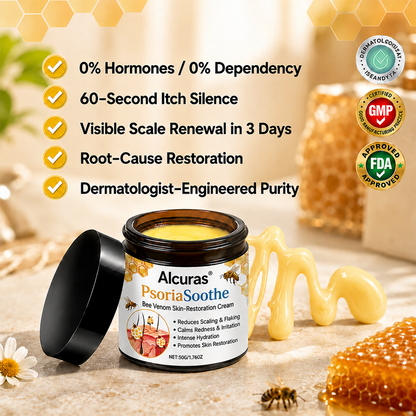 Alcuras® PsoriaSoothe Bee Venom Skin-Restoration Cream