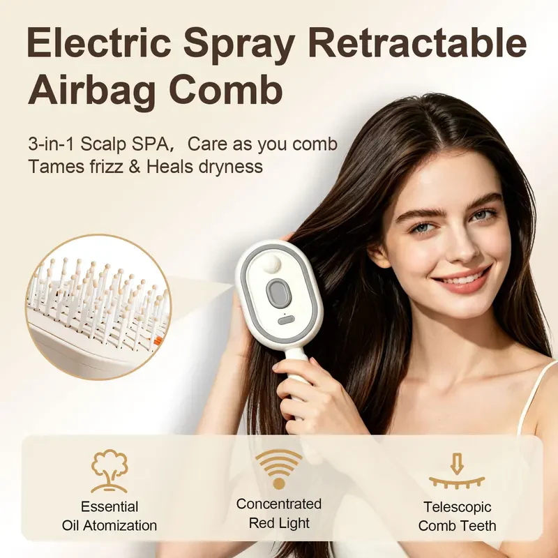🎁 Electric Spray Air Cushion Massage Comb - Finds🎁
