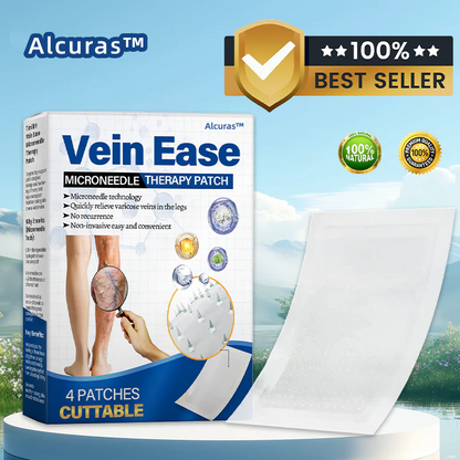Alcuras™ Vein Ease Microneedle Therapy Patch - Fast ⚡Effective 💪 and Non-Invasive 🚫 Treatment for Varicose Veins & Leg Swelling 👣