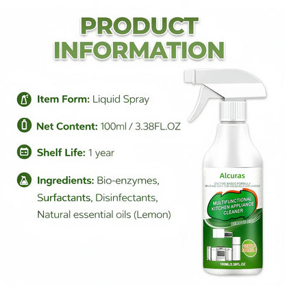Multi-Purpose Enzyme Foam Cleaner 100ml - Effortlessly Removes Grease in Seconds