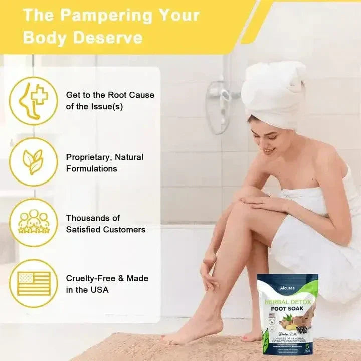 Alcuras™ PRO Herbal Detox Foot Soak Beads