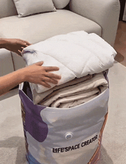 Thickened Stereoscopic No-Pump Vacuum Compression Bag