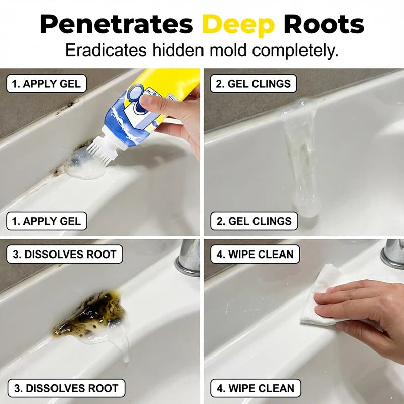 Deep-Cleaning Mold Stain Remover Gel for Home Use