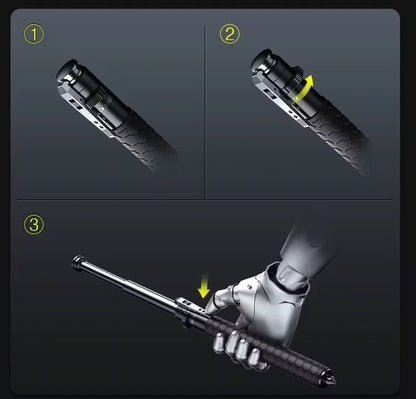 Enhanced Automatic Retractable Self-Defense Stick