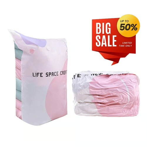 Thickened Stereoscopic No-Pump Vacuum Compression Bag