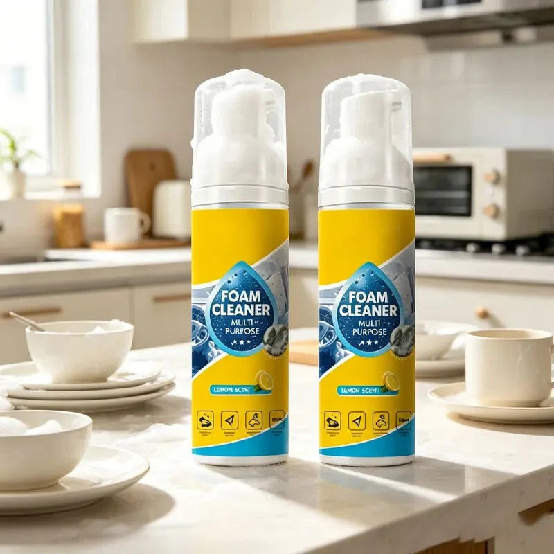 4-in-1 Multi-Enzyme Foam Cleaner – Deep Clean Car, Kitchen, Bathroom & Sofa
