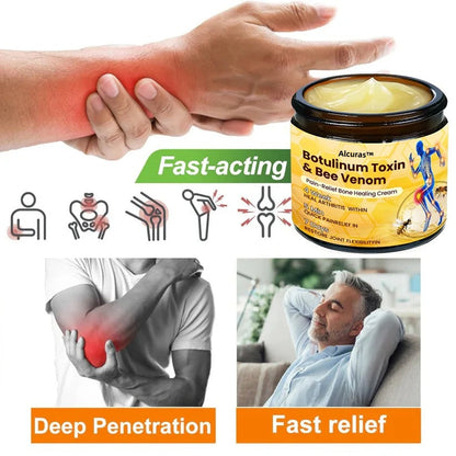 🔥Alcuras™ Botulinum Toxin & Bee Venom Pain-Relief Bone Healing Cream🐝💎