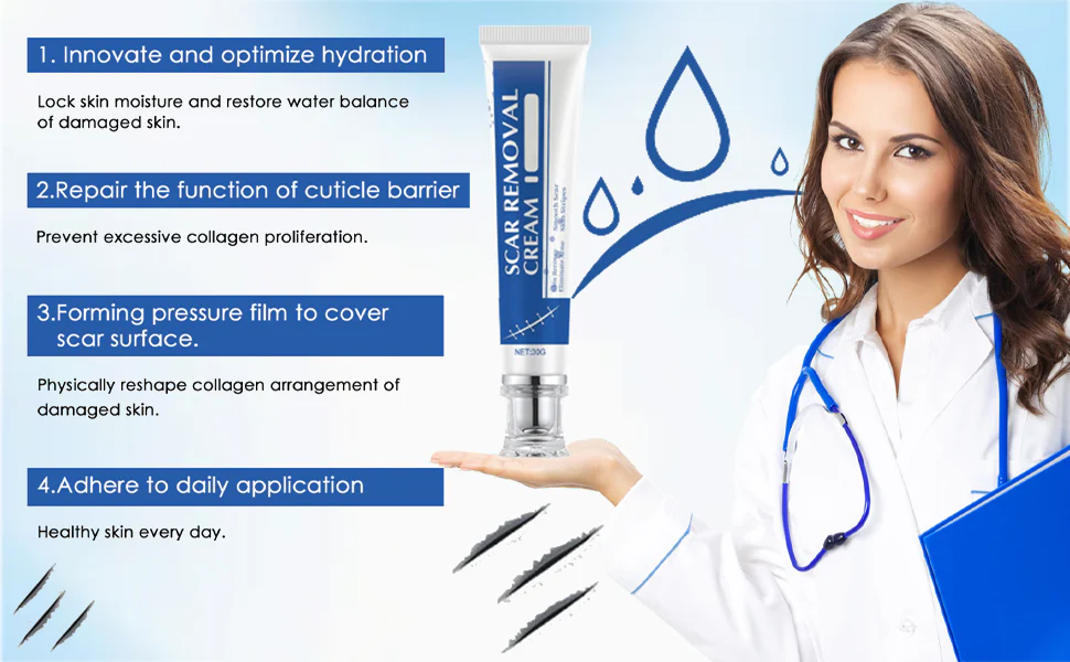 Alcuras Medical Grade Silicone Scar Cream – Smooth Scars Fast!