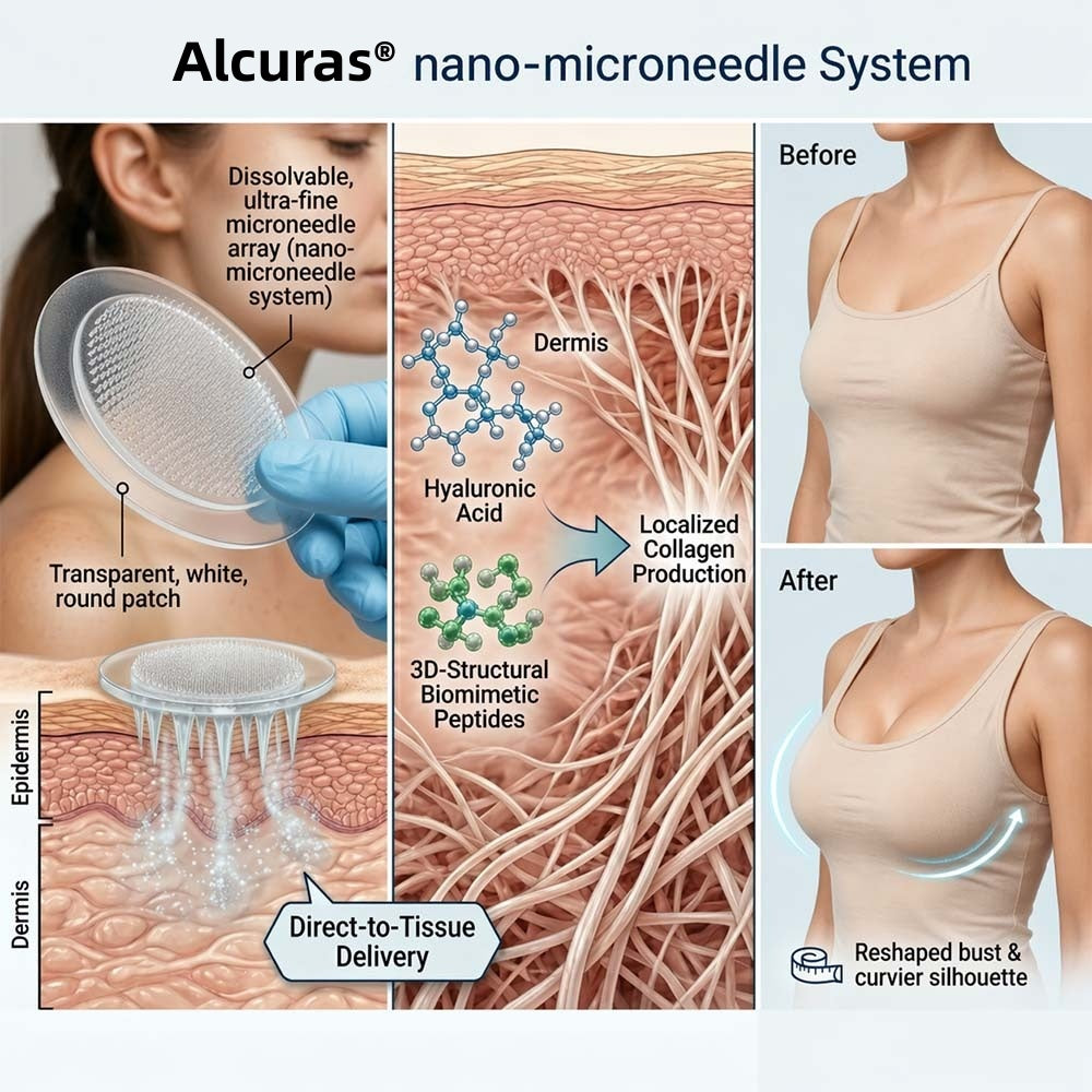 Alcuras® Targeted Breast Enhancement Advanced Nano Microneedle Patch