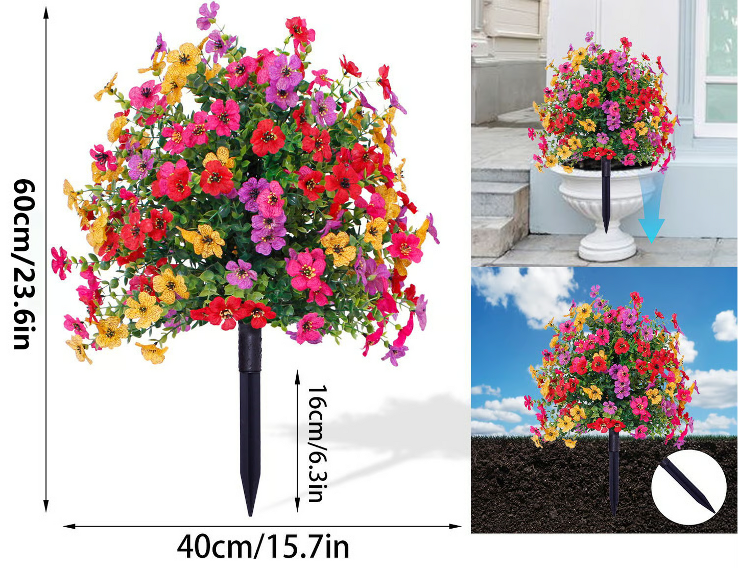 🔥Outdoor/Indoor UV Resistant & Waterproof Artificial Flower Decor