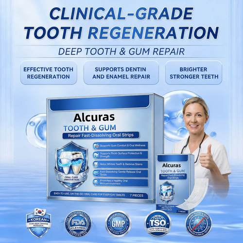 🦷Alcuras®️ Fast-Dissolving Tooth & Gum CareOral Strips - Daily Oral WellnessSupport